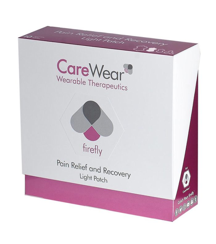 CareWear’s Box of 10 Medium Butterfly Magenta Light Therapy Patches | Pain Management Panakeia