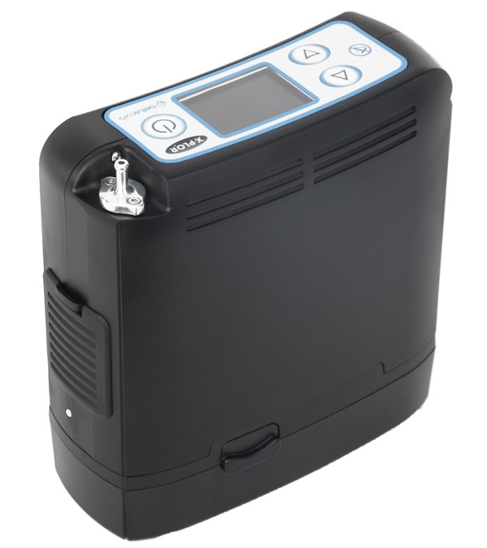 Belluscura X-PLOR® Portable Oxygen Concentrator | Side | Portable | Panakeia Oxygen Equipment